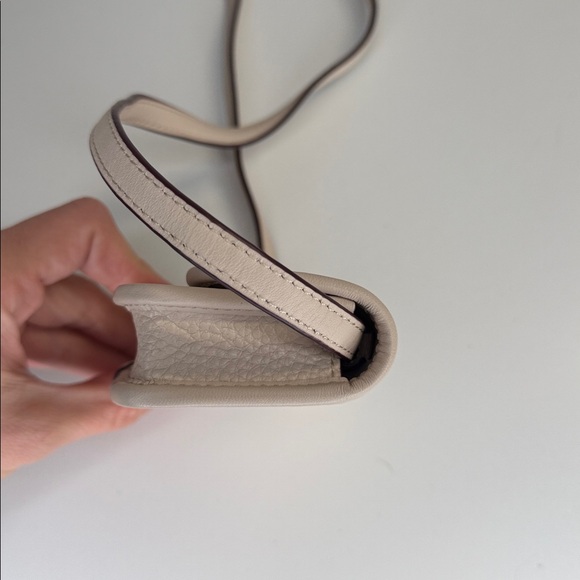 Coach Coachtopia Wavy leather wallet crossbody biege purse bag NFC AirPod case - Picture 9 of 12